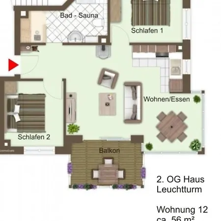 Leuchtturm 12 - #120756 Apartment *